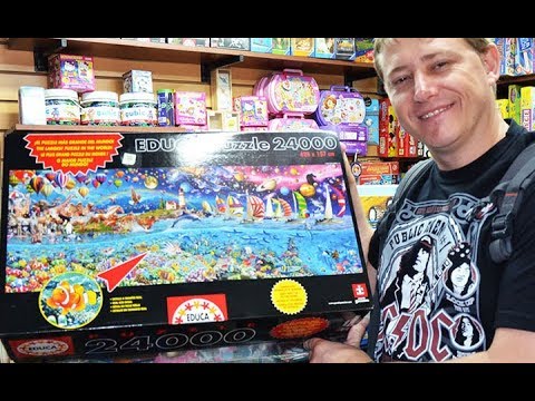 Montando Quebra-Cabeças 24000 peças - Educa Puzzle 24000