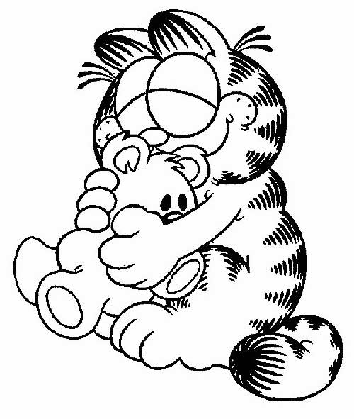 35 Desenhos do Garfield para Imprimir e Pintar em Casa