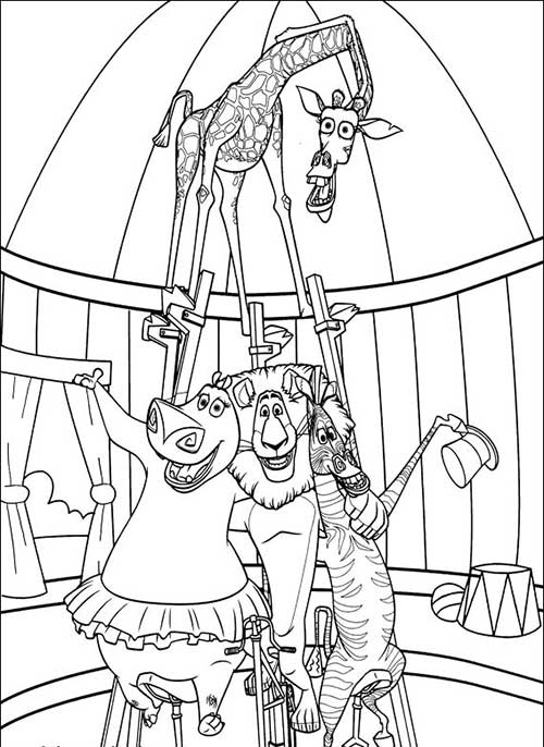 57 Desenhos do Madagascar para Imprimir e Colorir (Grátis)
