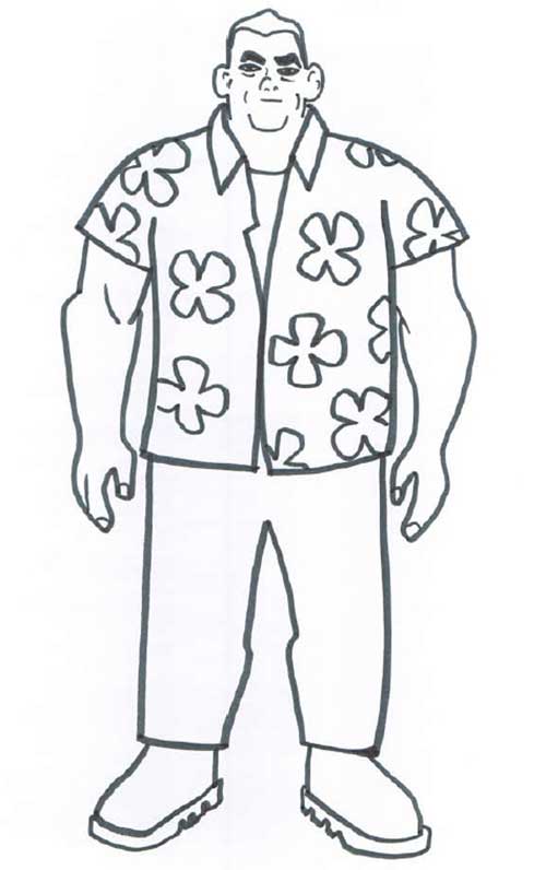 roupa havaiana
