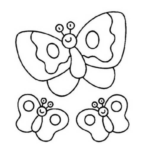 desenho de borboleta 1 para maternal