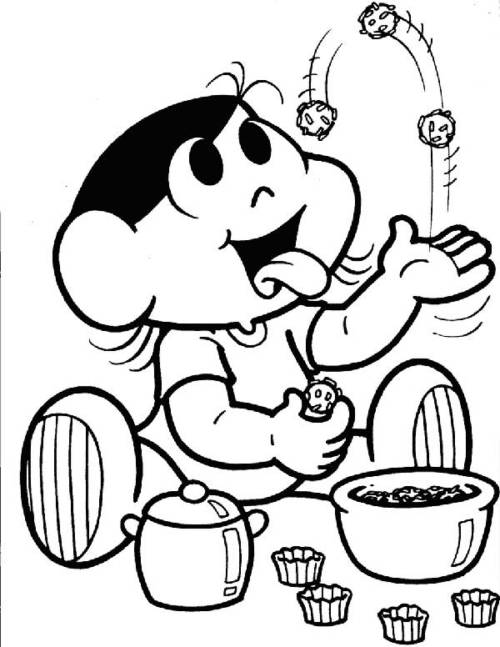 magali para pintar desenhos educativos