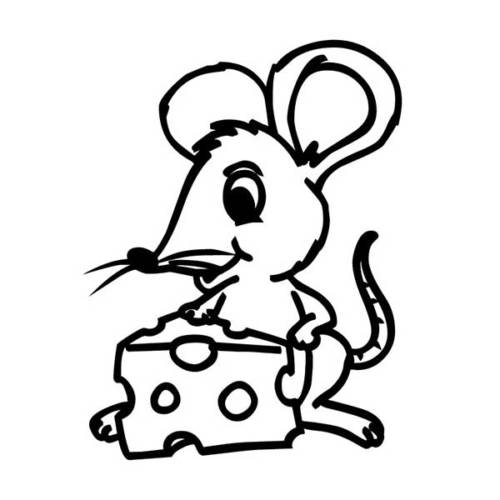 rato comendo para imprimir