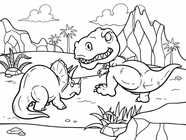 selvagem desenhos de dinossauros para pintar