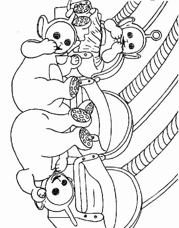 Teletubbies 2 amigos felizes