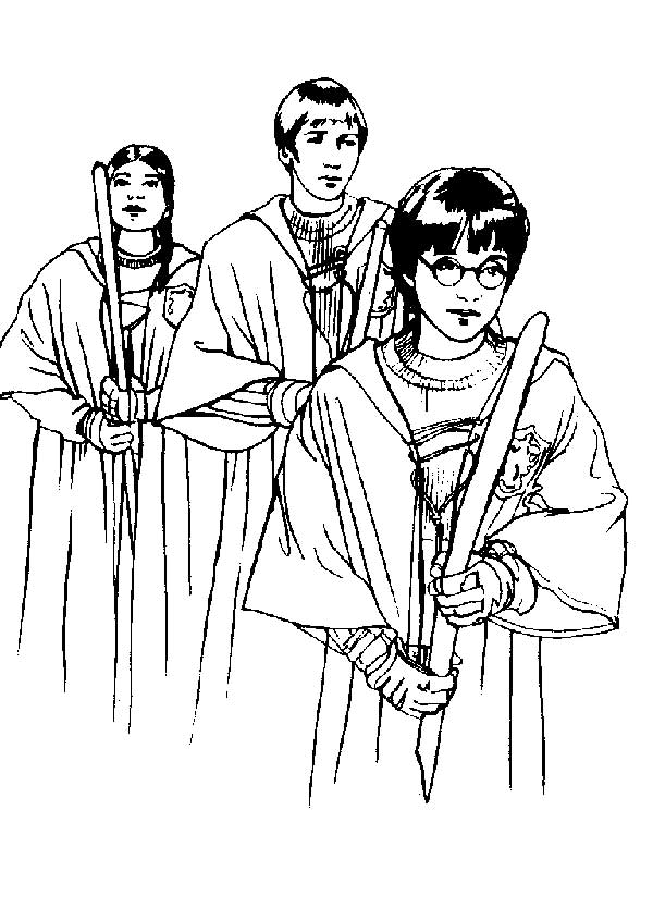 cena do cinema desenhos do harry potter para colorir