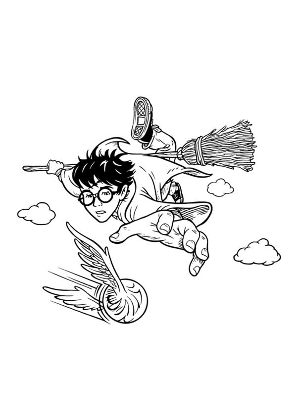 pomo de ouro desenhos do harry potter