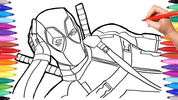 desenhos do deadpool para colorir
