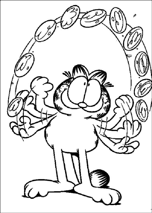 Garfield para colorir
