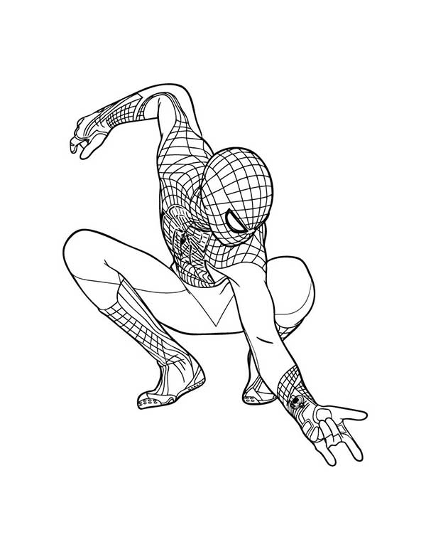 homem aranha para colorir