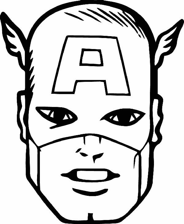 Capitao America para imprimir