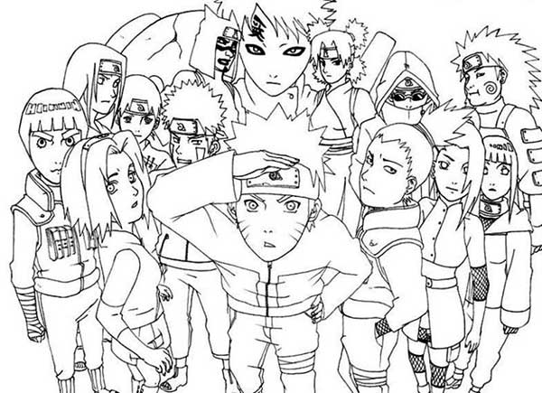 Naruto Shippuden personagens do anime