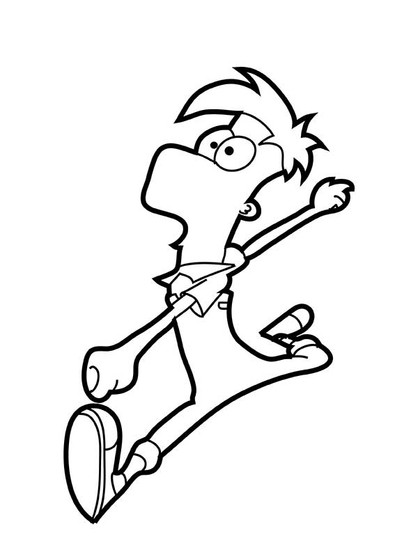 Phineas e Ferb 1 desenhos do Phineas e Ferb para colorir
