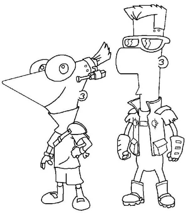 Phineas e Ferb para imprimir vestidos