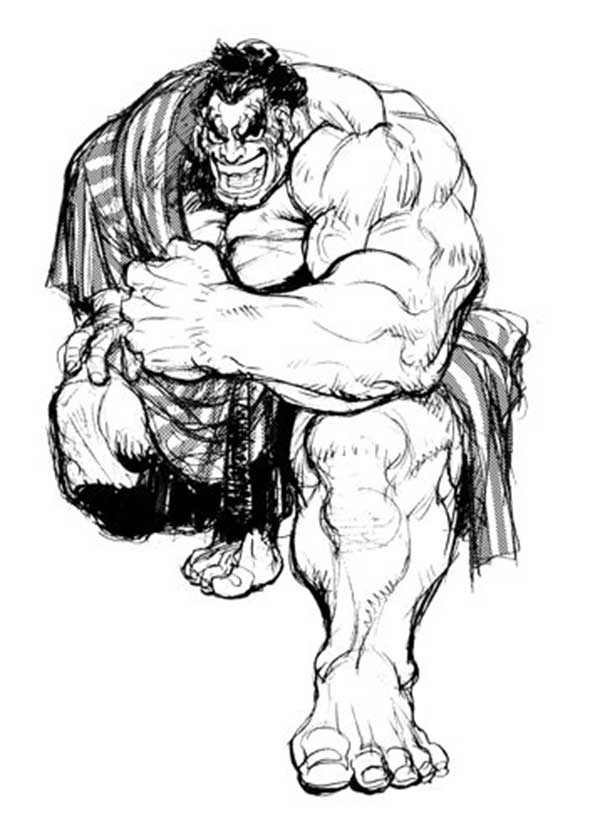Street Fighter 1 Desenhos do Street Fighter para colorir