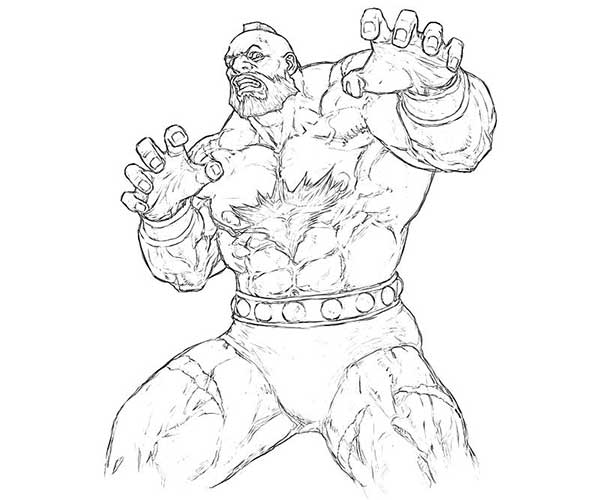 Street Fighter para colorir diversão infantil