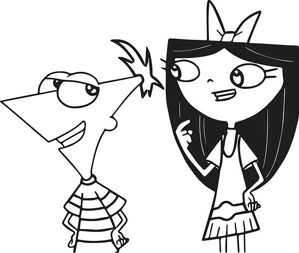 87+ Desenhos Infantis do Phineas e Ferb para Imprimir e Colorir