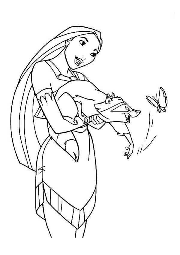 desenhos da pocahontas com pets