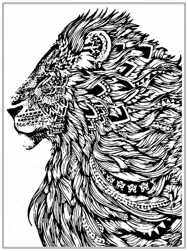 leao para pintar