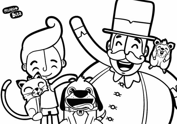 87+ Desenhos Infantis do Mundo Bita para Imprimir e Colorir