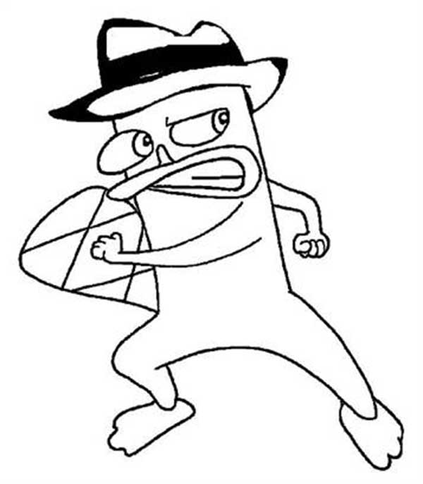 perry para colorir personagens da série