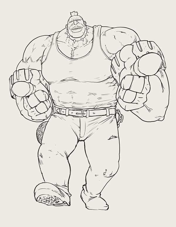 quasimodo Street Fighter para pintar