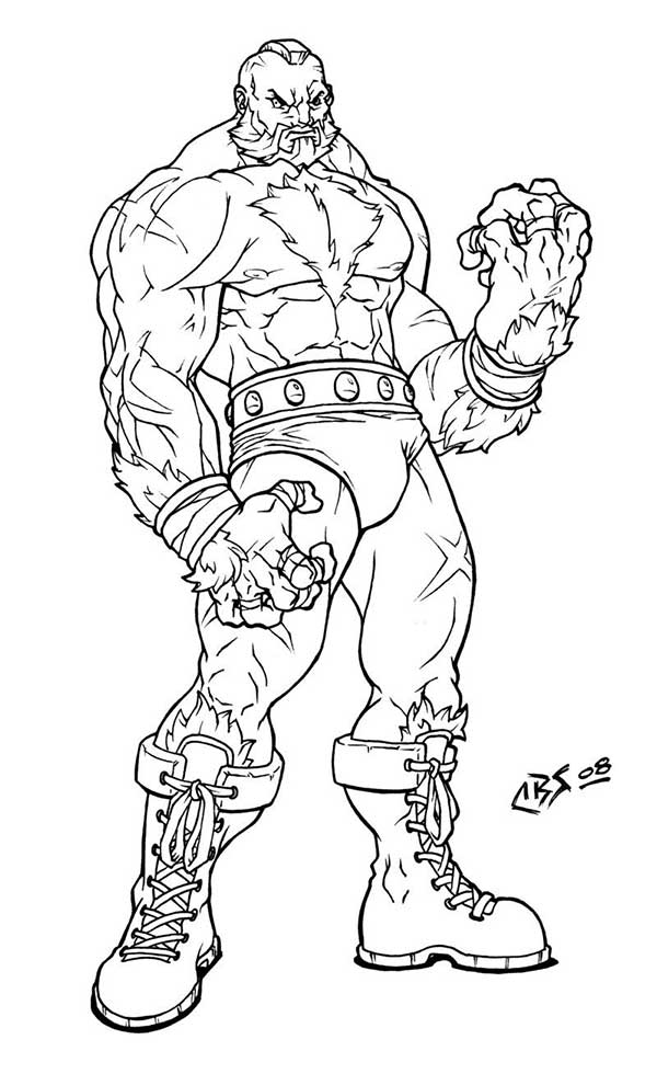 zangief para colorir os mais divertidos da internet