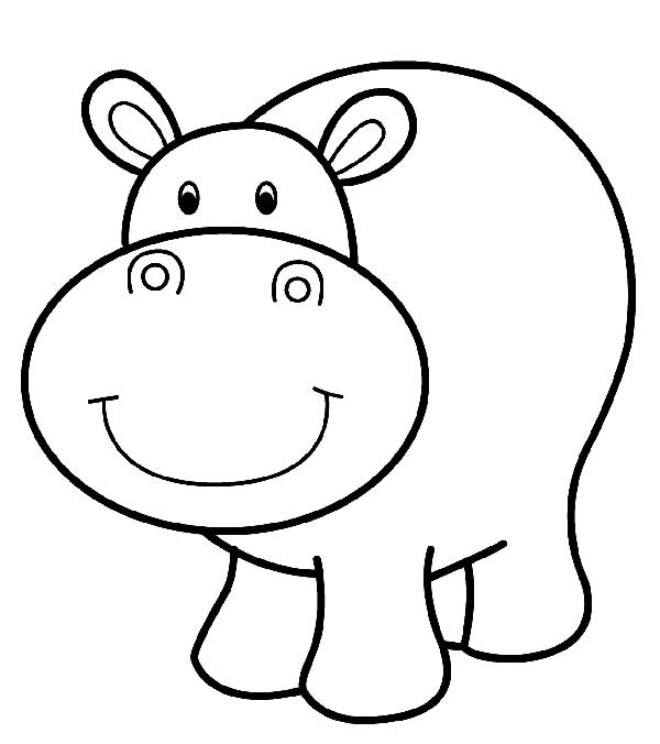 Hipopotamo 2 desenho de Hipopótamo