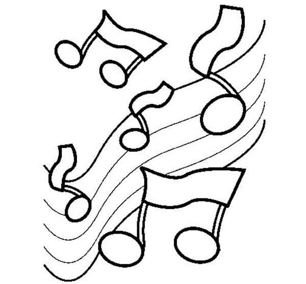 Notas Musicais para pintar