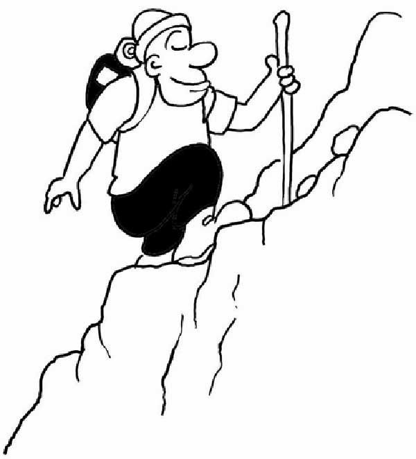 alpinista 1 escalando