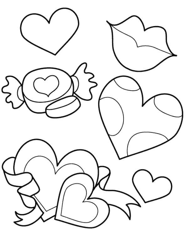 corações para colorir