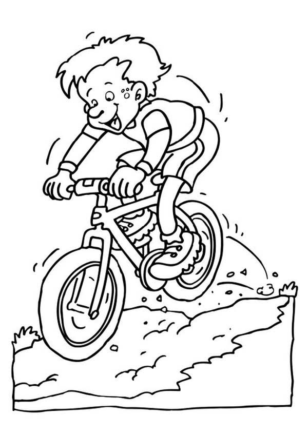 de bike desenho de montanha