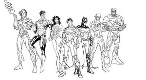85+ Desenhos da Liga da Justiça para Imprimir e Colorir/Pintar