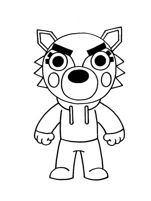lobo Desenhos de Roblox para imprimir