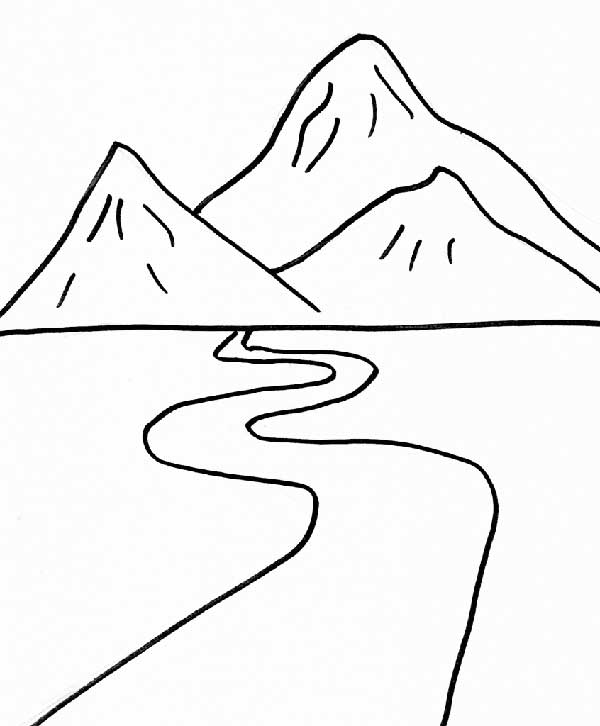 50+ Desenhos de Montanhas para Colorir em Casa (Grátis)