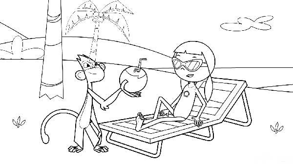 na praia 1 desenhos para crianças