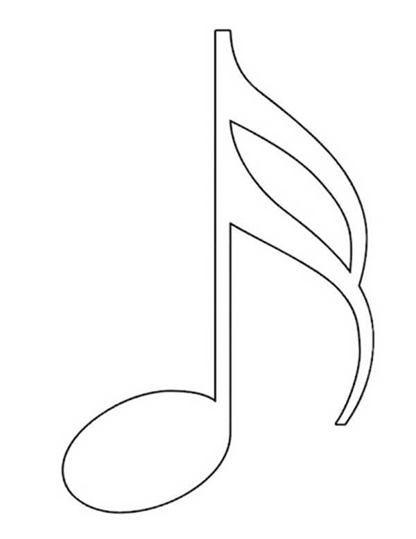 150+ Desenhos Grátis de Notas Musicais para Imprimir e Colorir