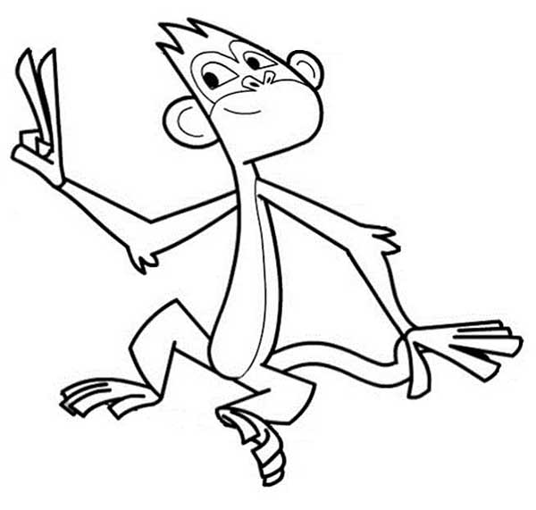 zico para colorir macaquinho
