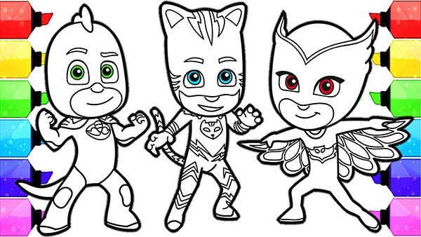 51 Desenhos do Pj Masks para Imprimir e Colorir