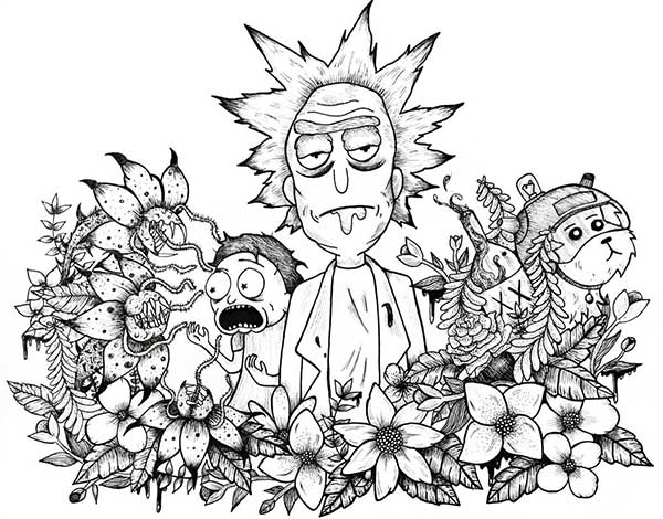 Desenhos de Rick e Morty os mais legais