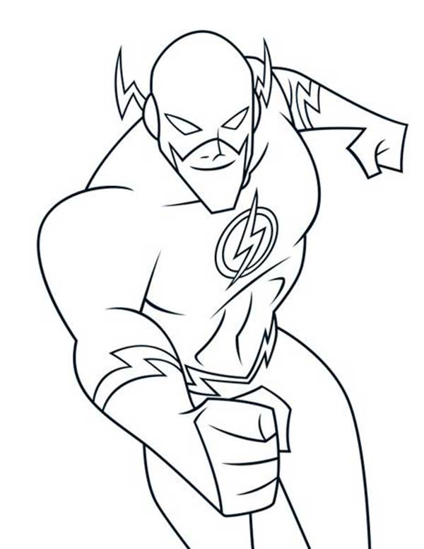 Flash 6 Desenhos de Flash para colorir