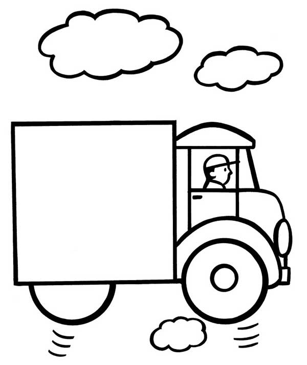 caminhao para colorir