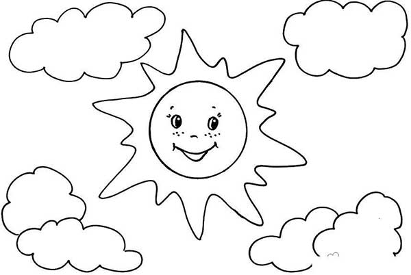 sol para colorir