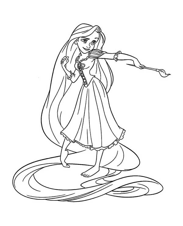 da disney 5 desenhos de Rapunzel