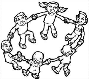 27+ Desenhos de Brincadeiras Antigas para Imprimir e Colorir