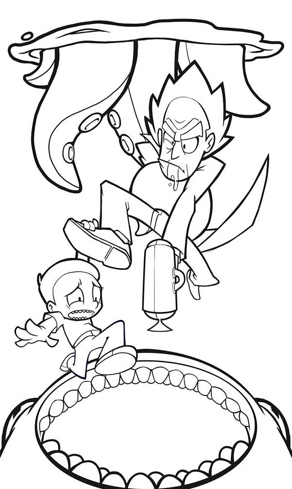 desenhos de rick e morty para pintar para imprimir