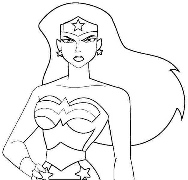 75+ Desenhos da Mulher Maravilha para Imprimir e Colorir