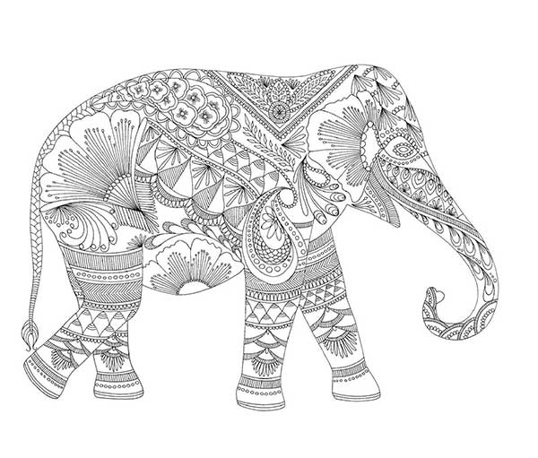elefante para pintar