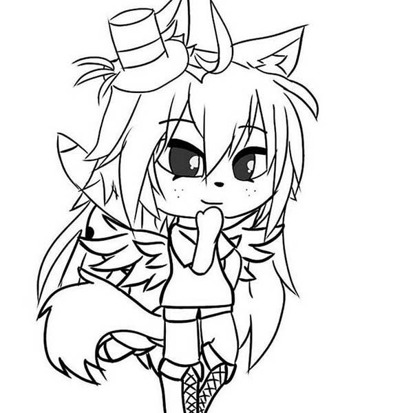 desenhos de Gacha Life para pintar