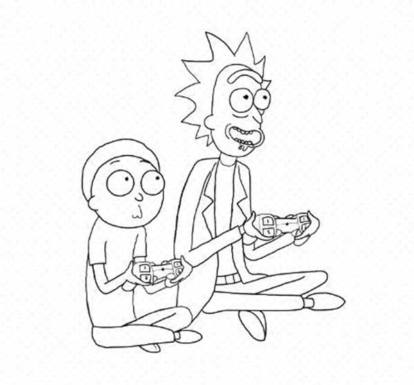 jogando game Rick e Morty